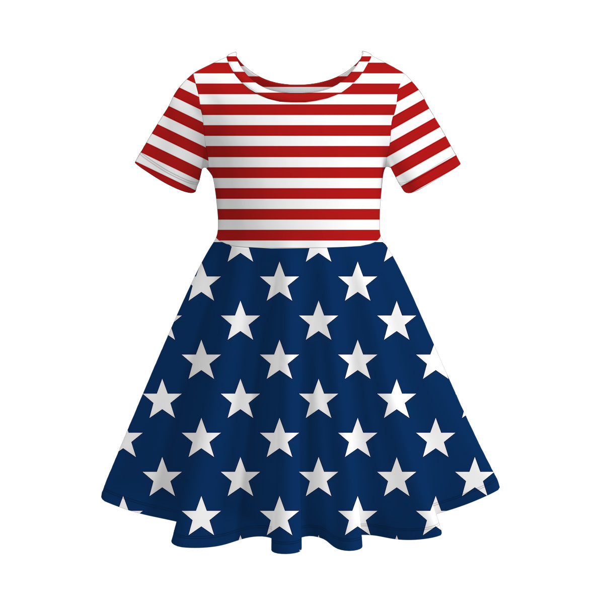 （Pre Order）Patriotic Print Twirl Dress