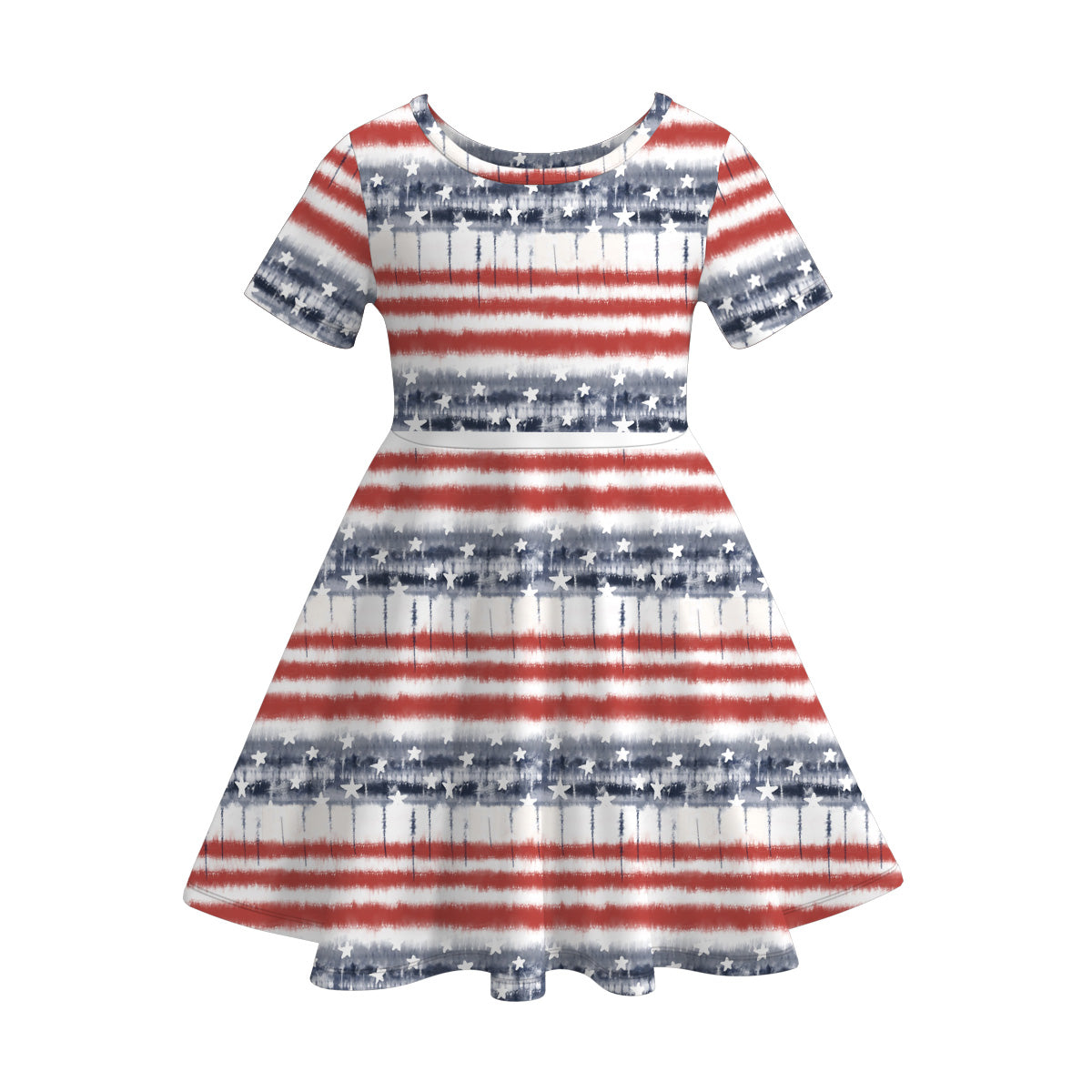 （Pre Order）Patriotic Print Twirl Dress