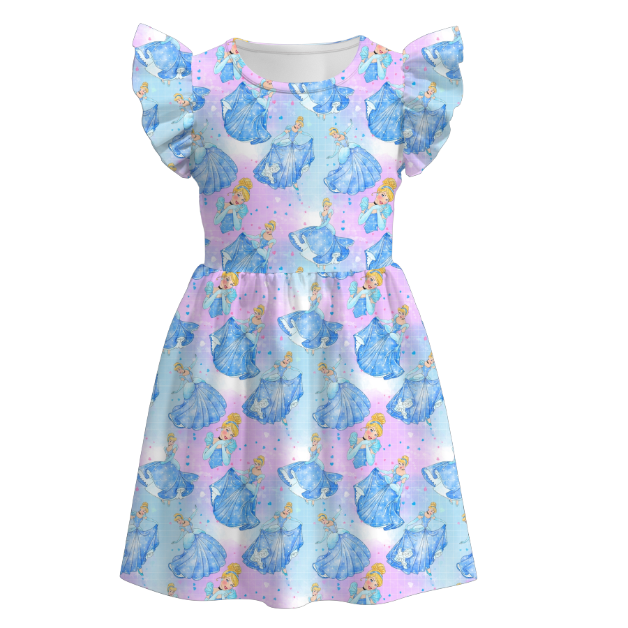 （Pre Order）Girls Summer Princess Print Dress