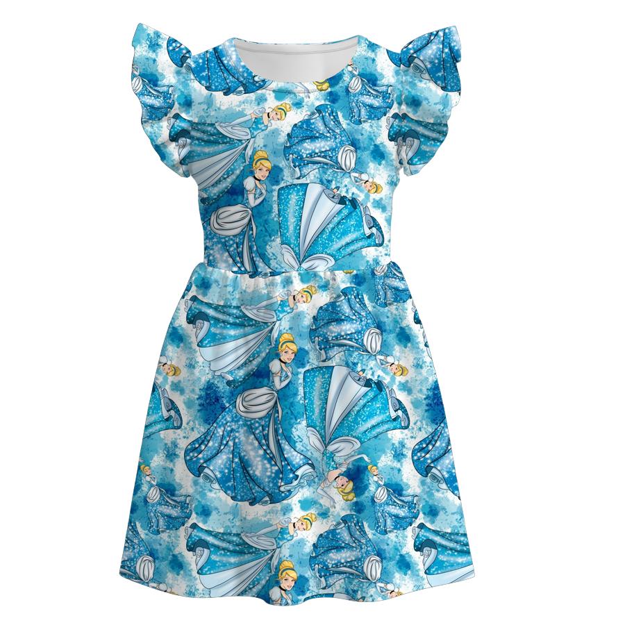 （Pre Order）Girls Summer Princess Print Dress