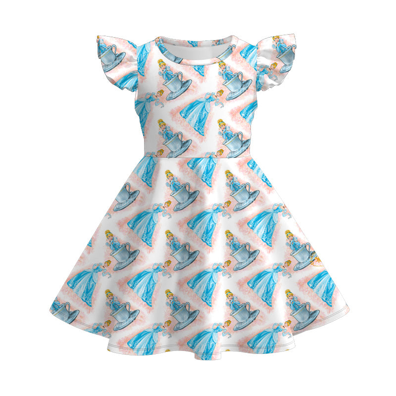 （Pre Order）Summer Girls Princess Print Dress