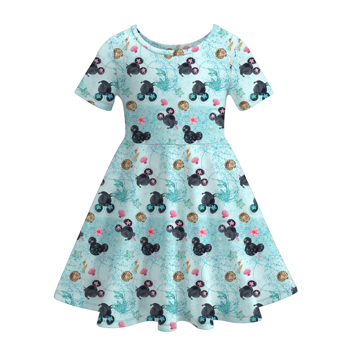 （Pre Order）Girls Summer Mickey Print Twirl Dress