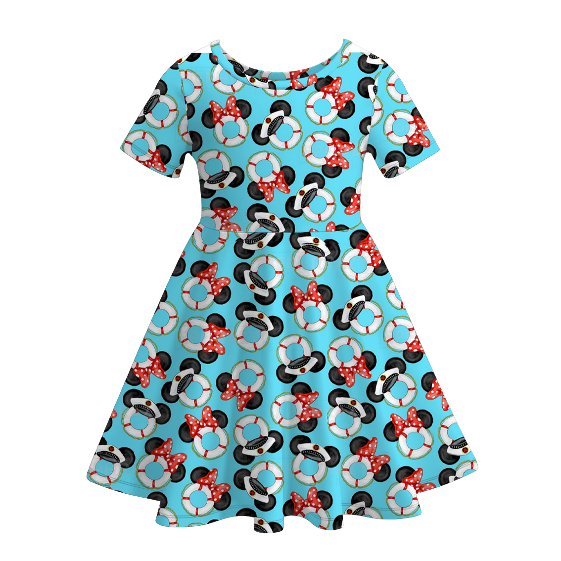 （Pre Order）Girls Summer Mickey Print Twirl Dress