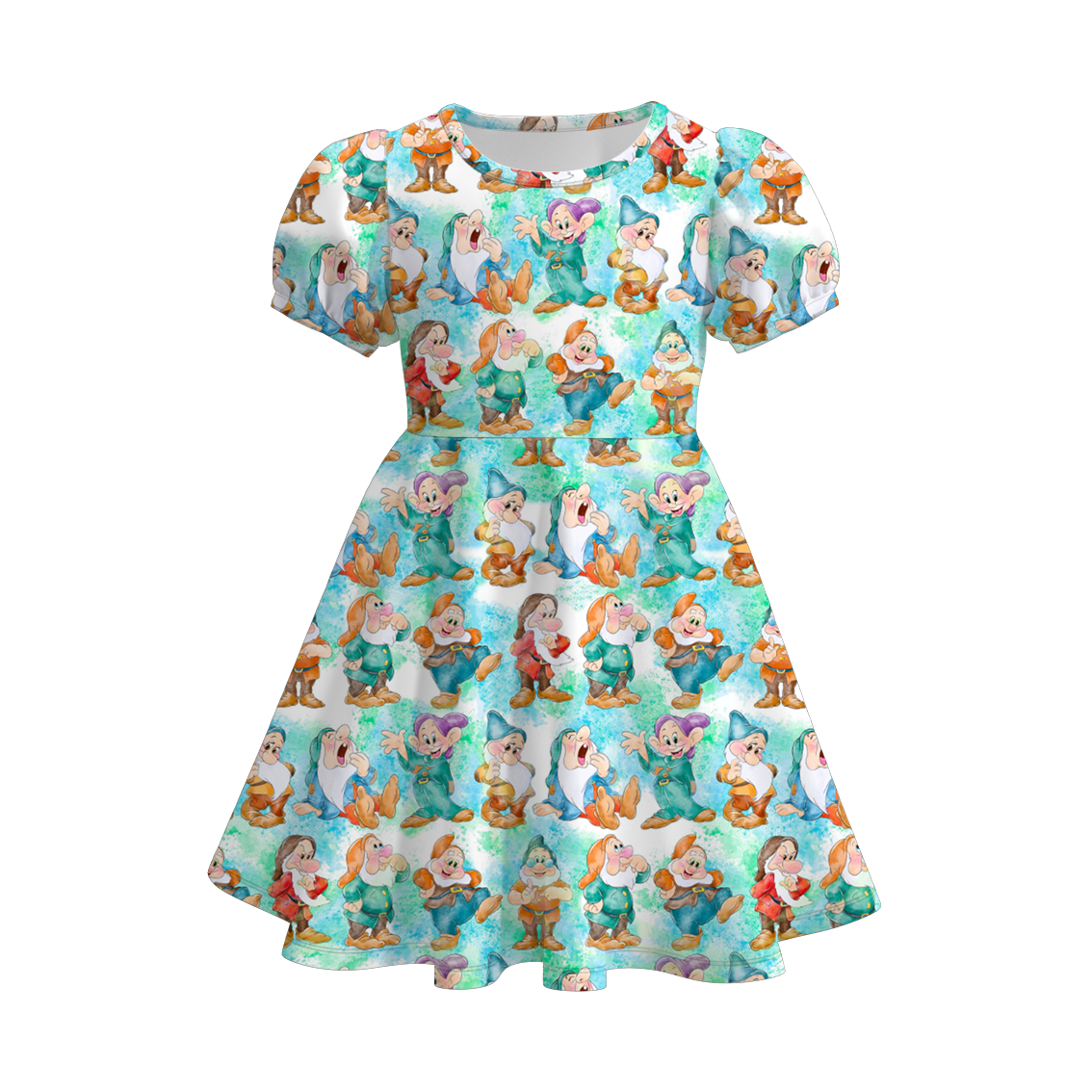 （Pre Order）Girls Summer Snow White Print Dress