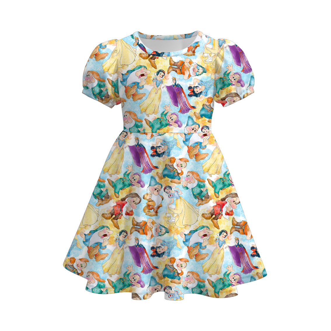 （Pre Order）Girls Summer Snow White Print Dress