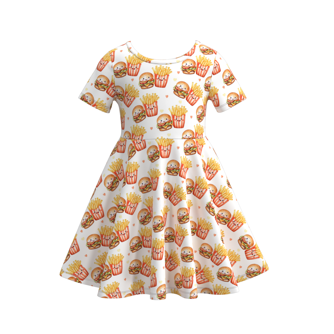 （Pre Order）Girls Summer Chick-fil-A Print Twirl Dress