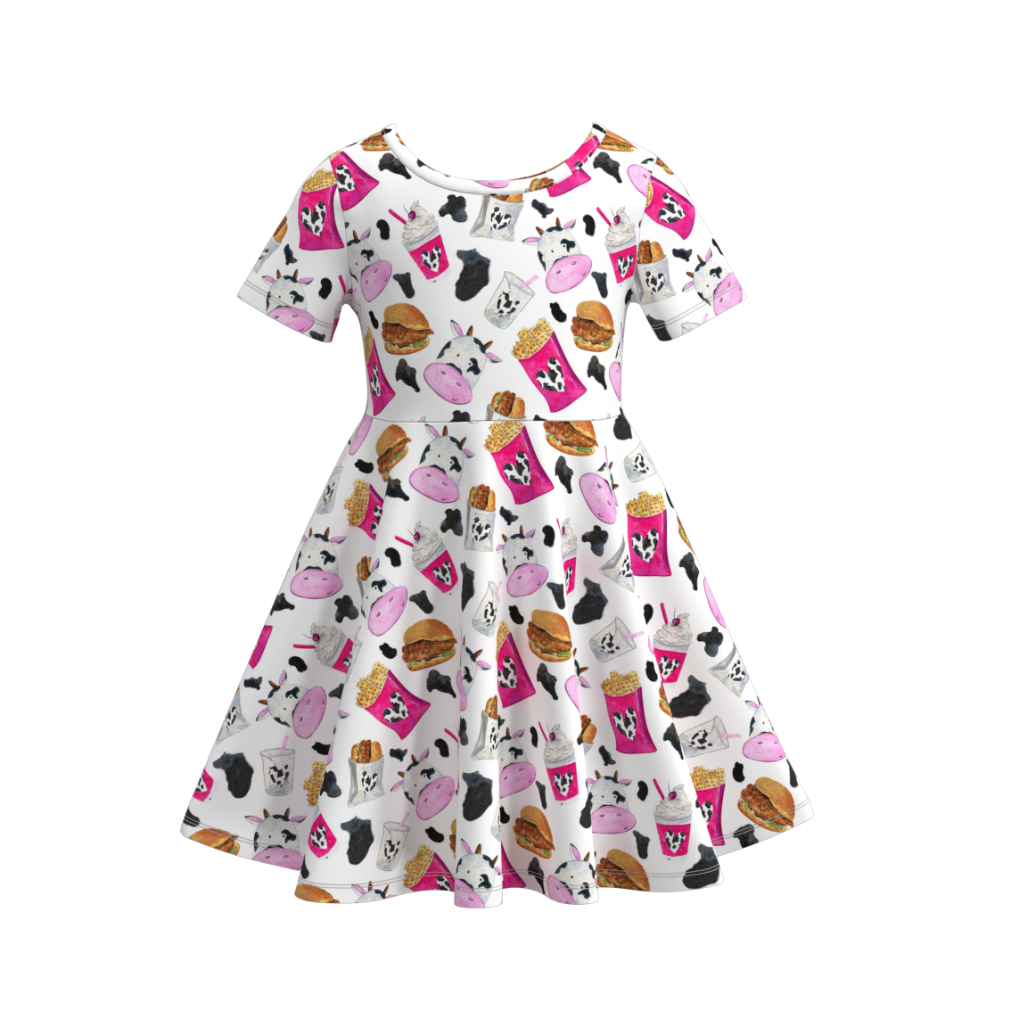 （Pre Order）Girls Summer Chick-fil-A Print Twirl Dress