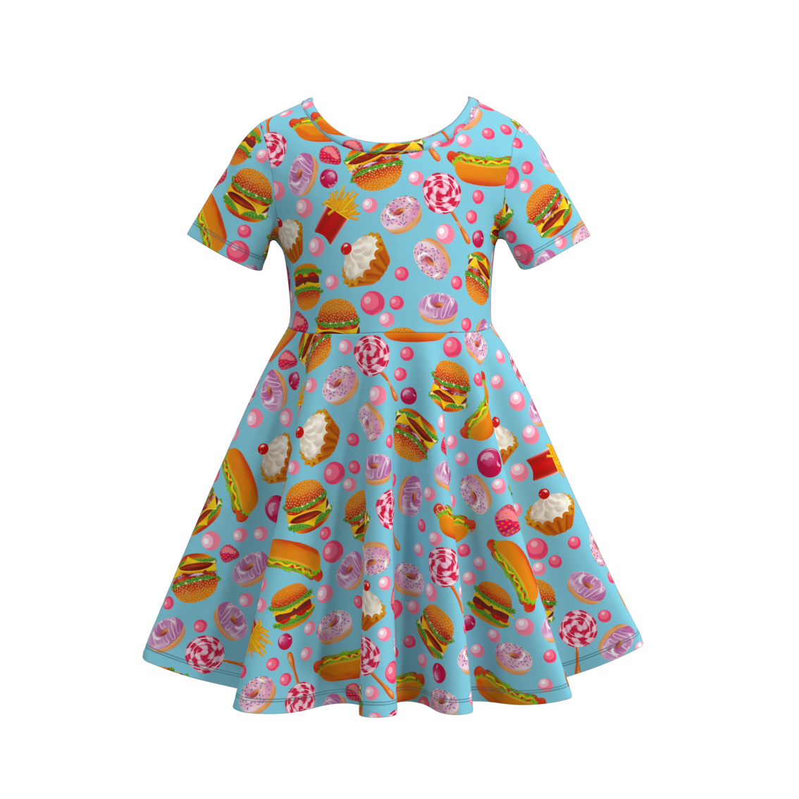 （Pre Order）Girls Summer Chick-fil-A Print Twirl Dress