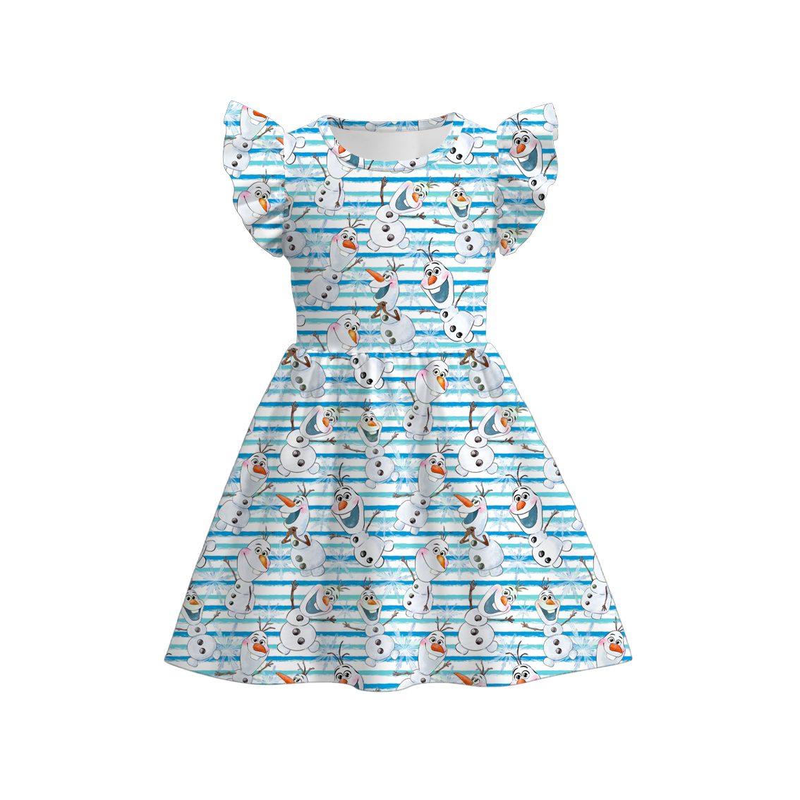 （Pre Order）Girls Summer Frozen Print Dress