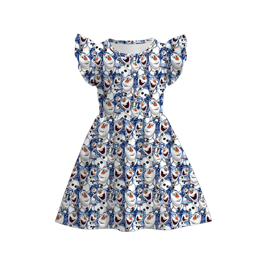 （Pre Order）Girls Summer Frozen Print Dress