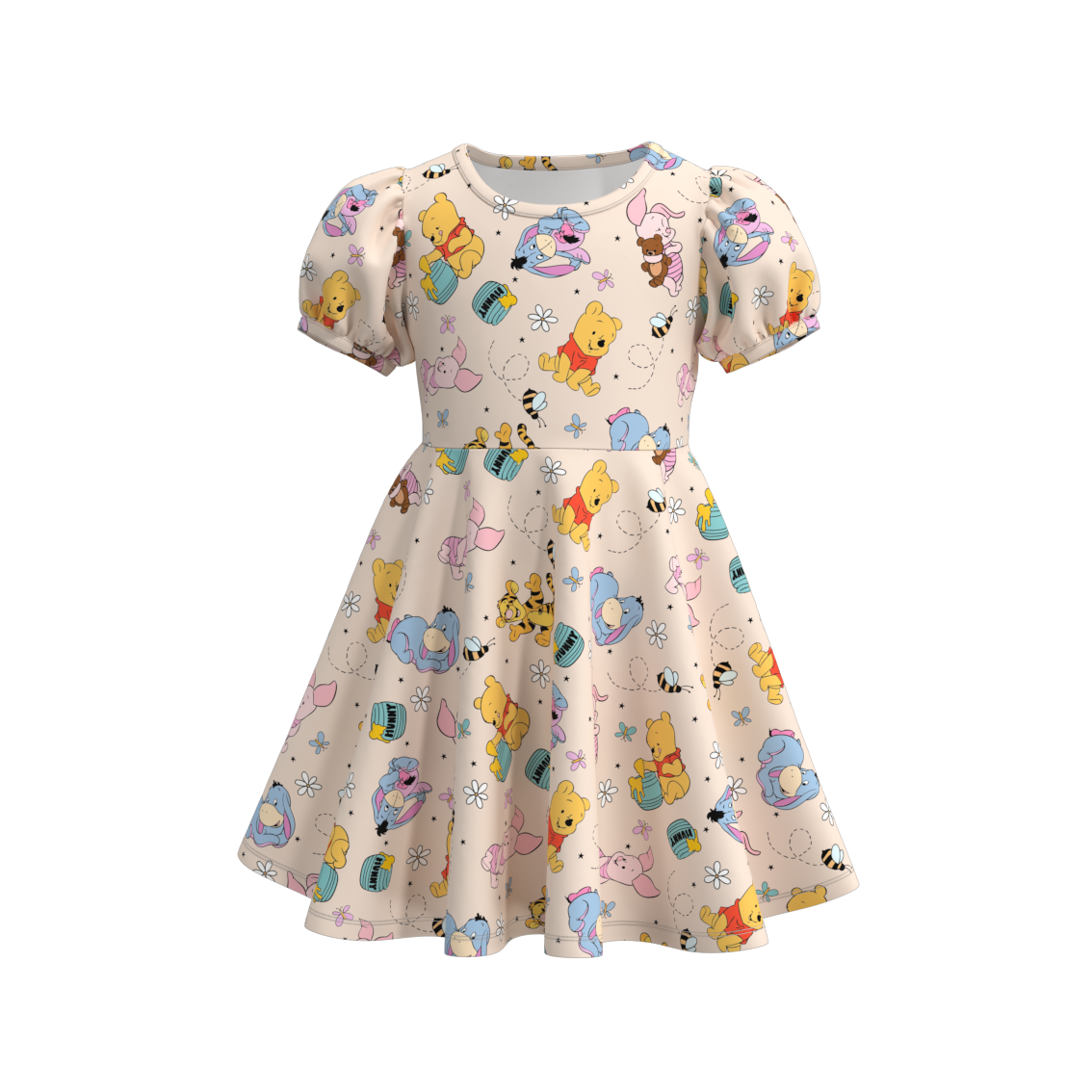 （Pre Order）Girls Summer Cartoon Print Twirl Dress