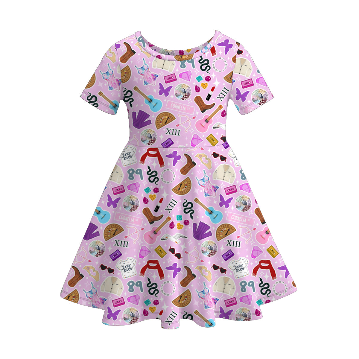 （Pre Order）Girls Summer TS Print Twirl Dress