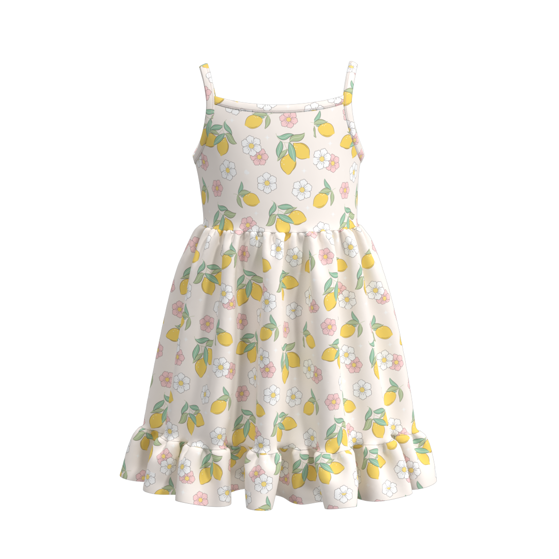 （Pre Order）Girls Summer Popsicle Print Slip Dress