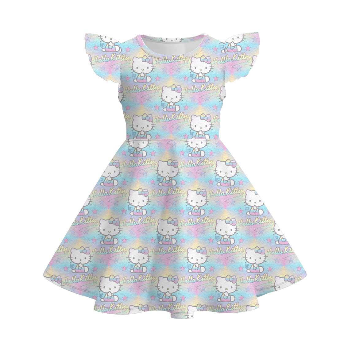 （Pre Order）Girls Summer Sanrio Print Twirl Dress