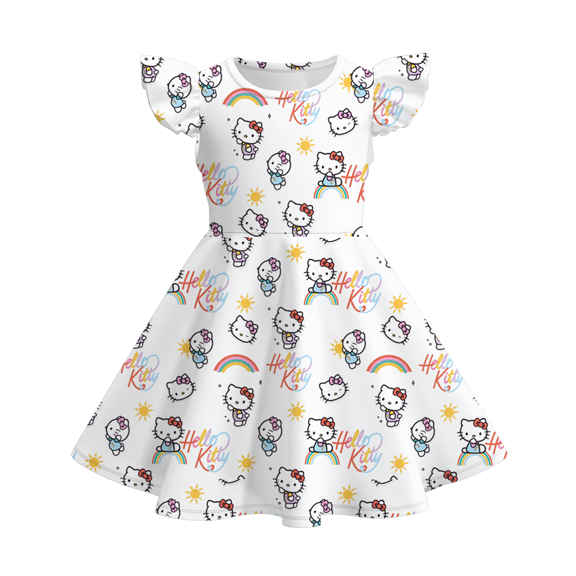 （Pre Order）Girls Summer Sanrio Print Twirl Dress