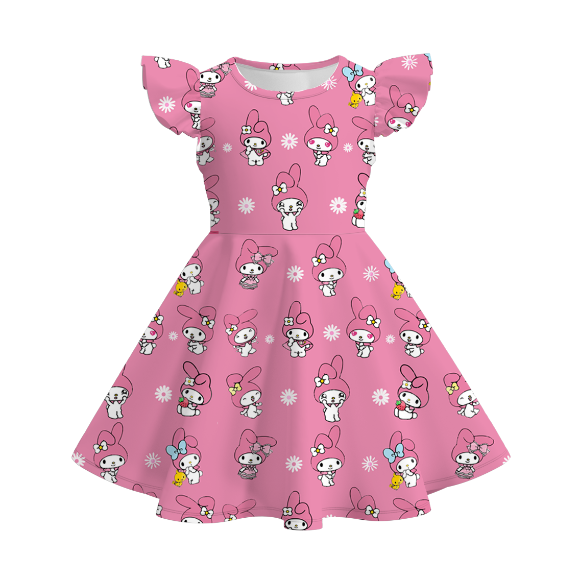 （Pre Order）Girls Summer Sanrio Print Twirl Dress