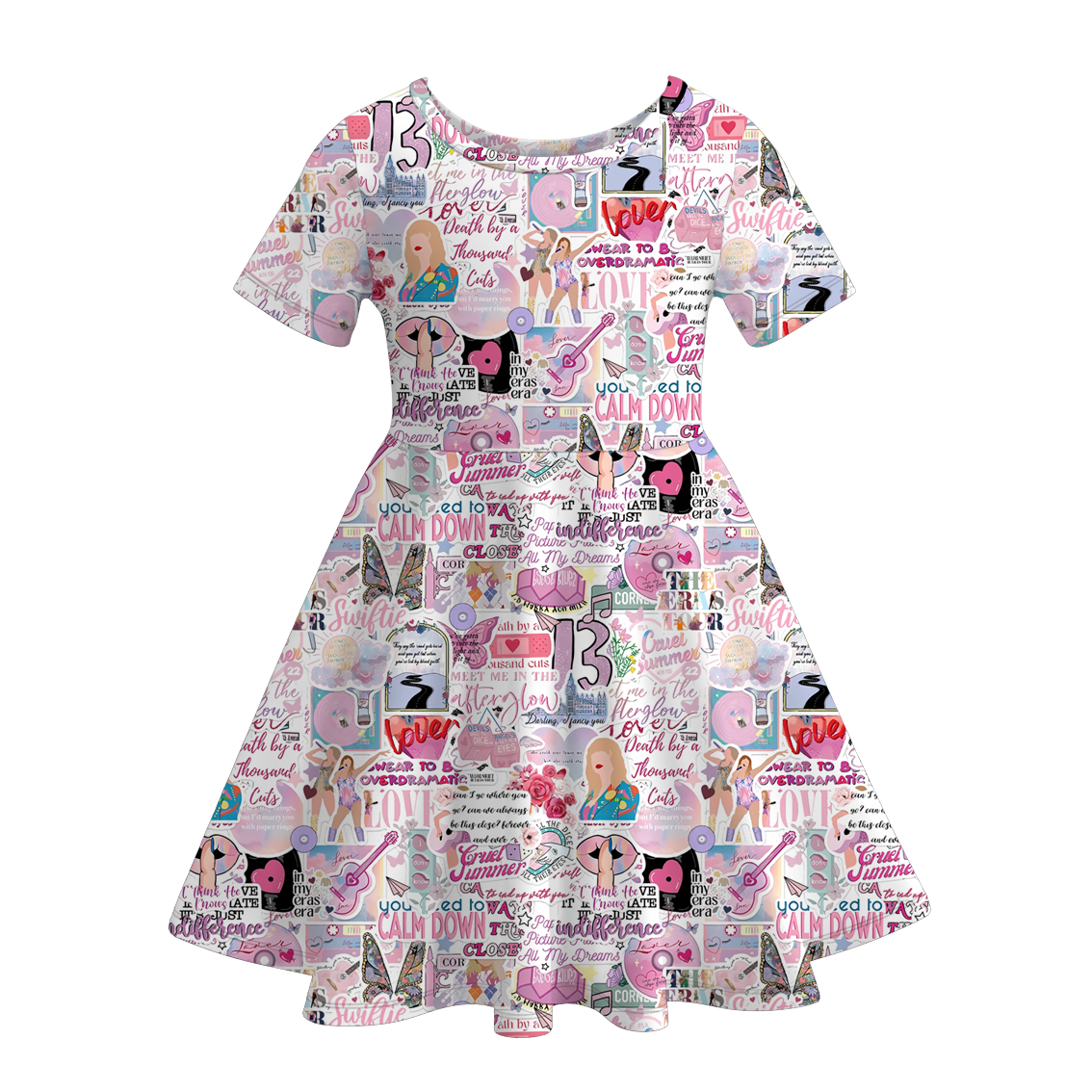 （Pre Order）Girls Summer TS Print Twirl Dress