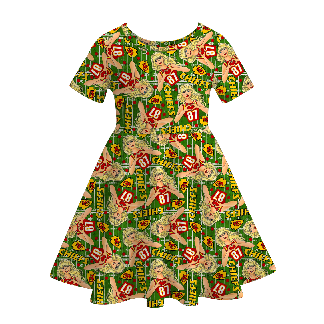 （Pre Order）Girls Summer TS Print Twirl Dress