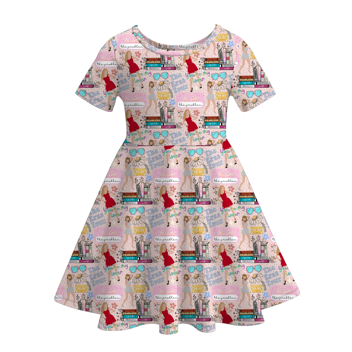 （Pre Order）Girls Summer TS Print Twirl Dress