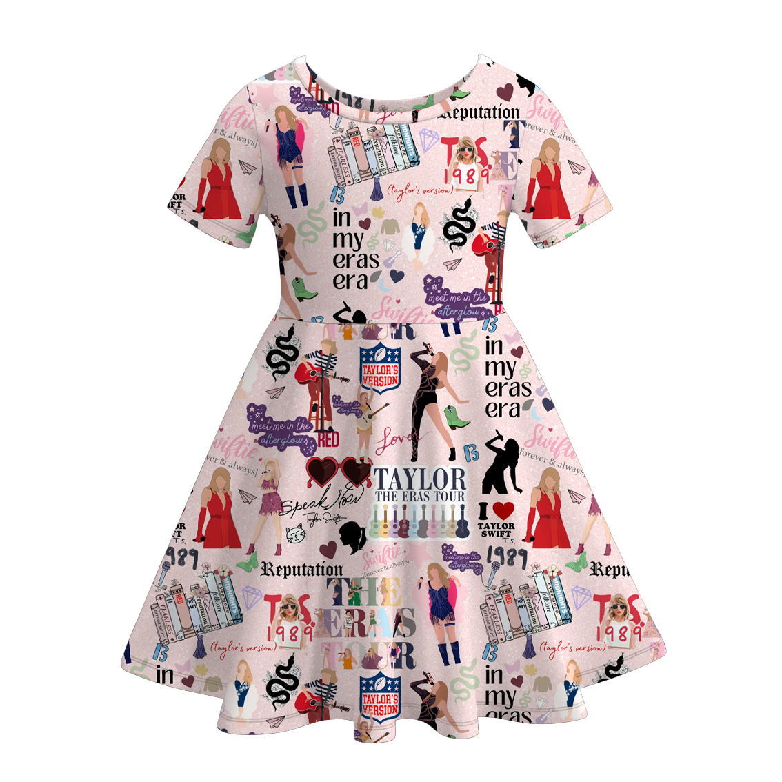 （Pre Order）Girls Summer TS Print Twirl Dress