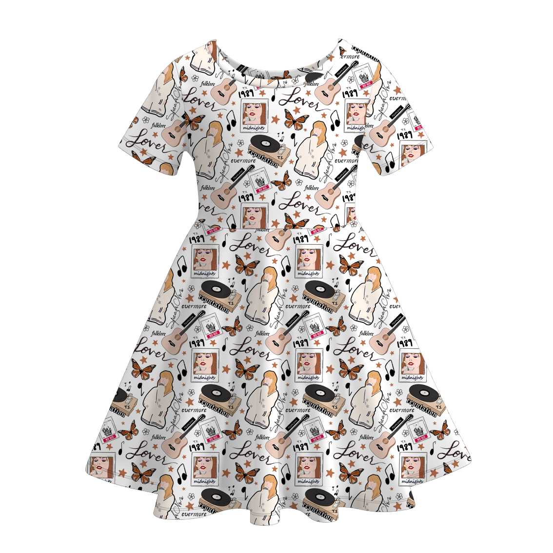 （Pre Order）Girls Summer TS Print Twirl Dress