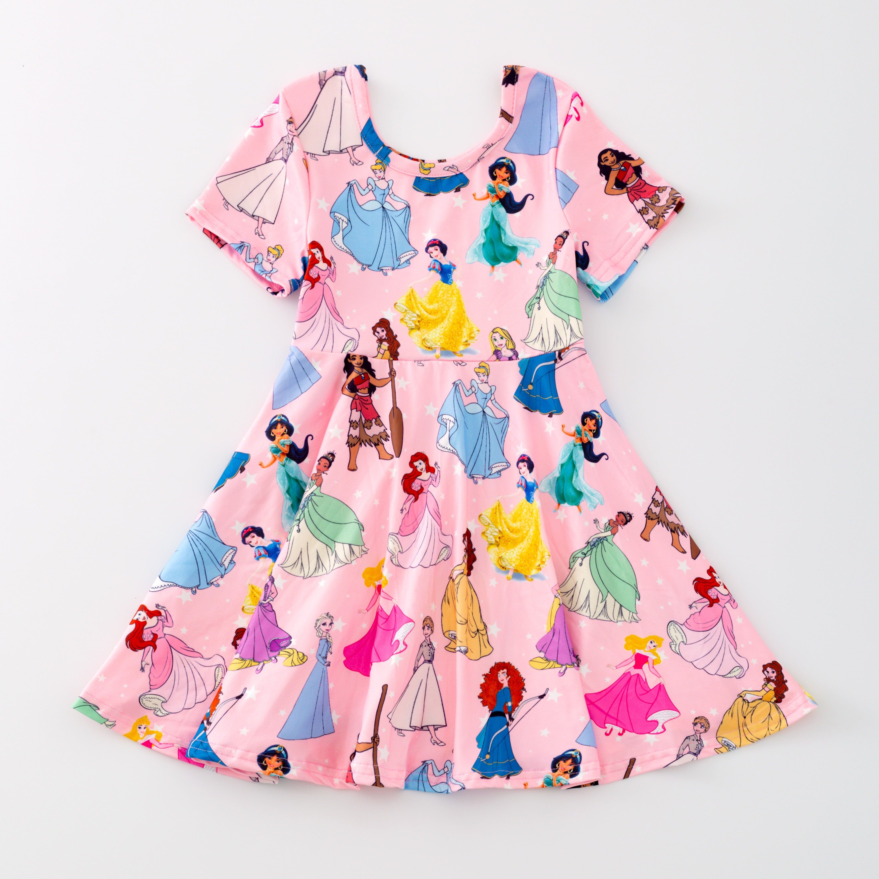 （Pre Order）Girls Summer Cute Cartoon Print Twirl Dress