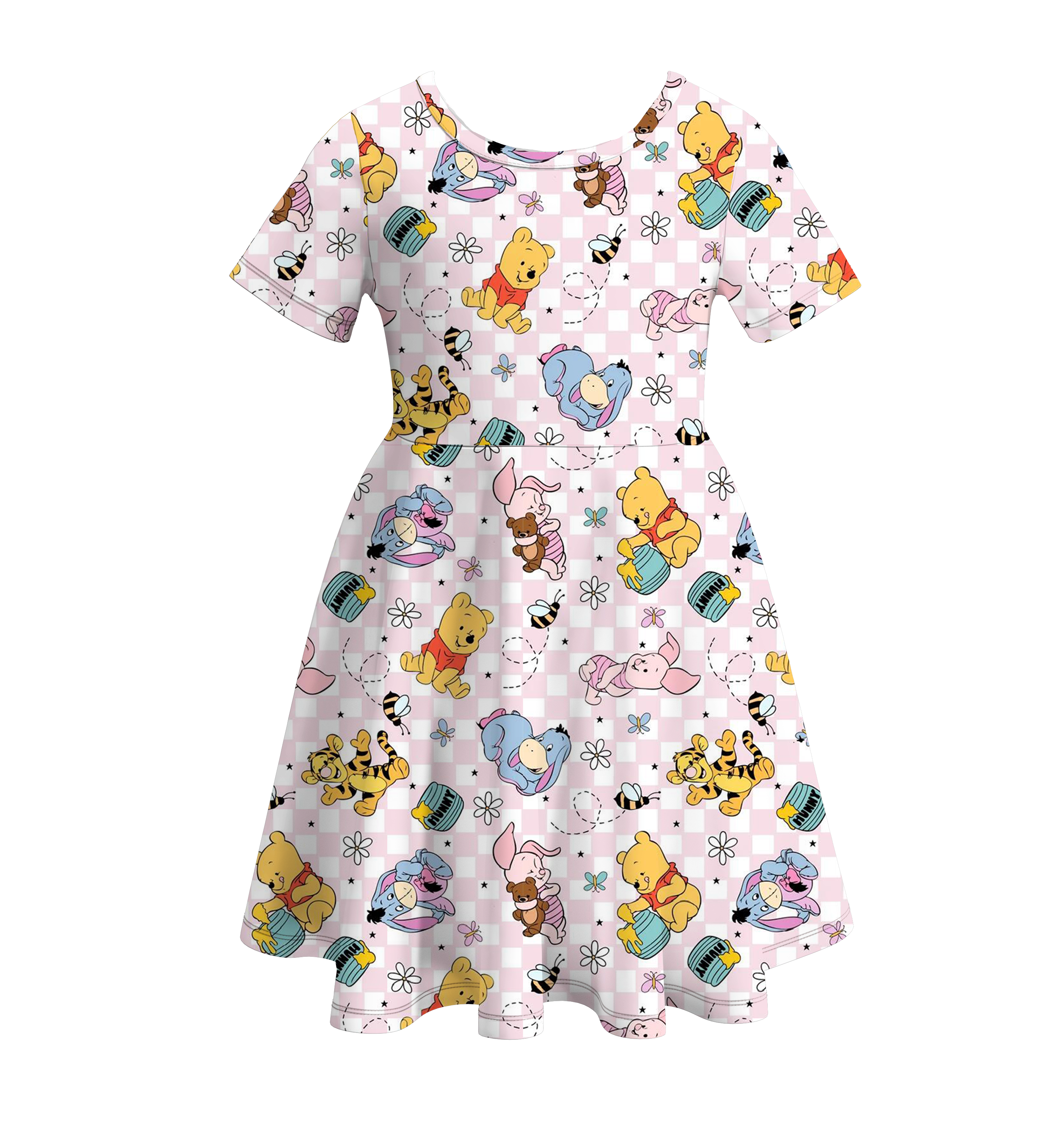 （Pre Order）Girls Summer Cute Cartoon Print Twirl Dress