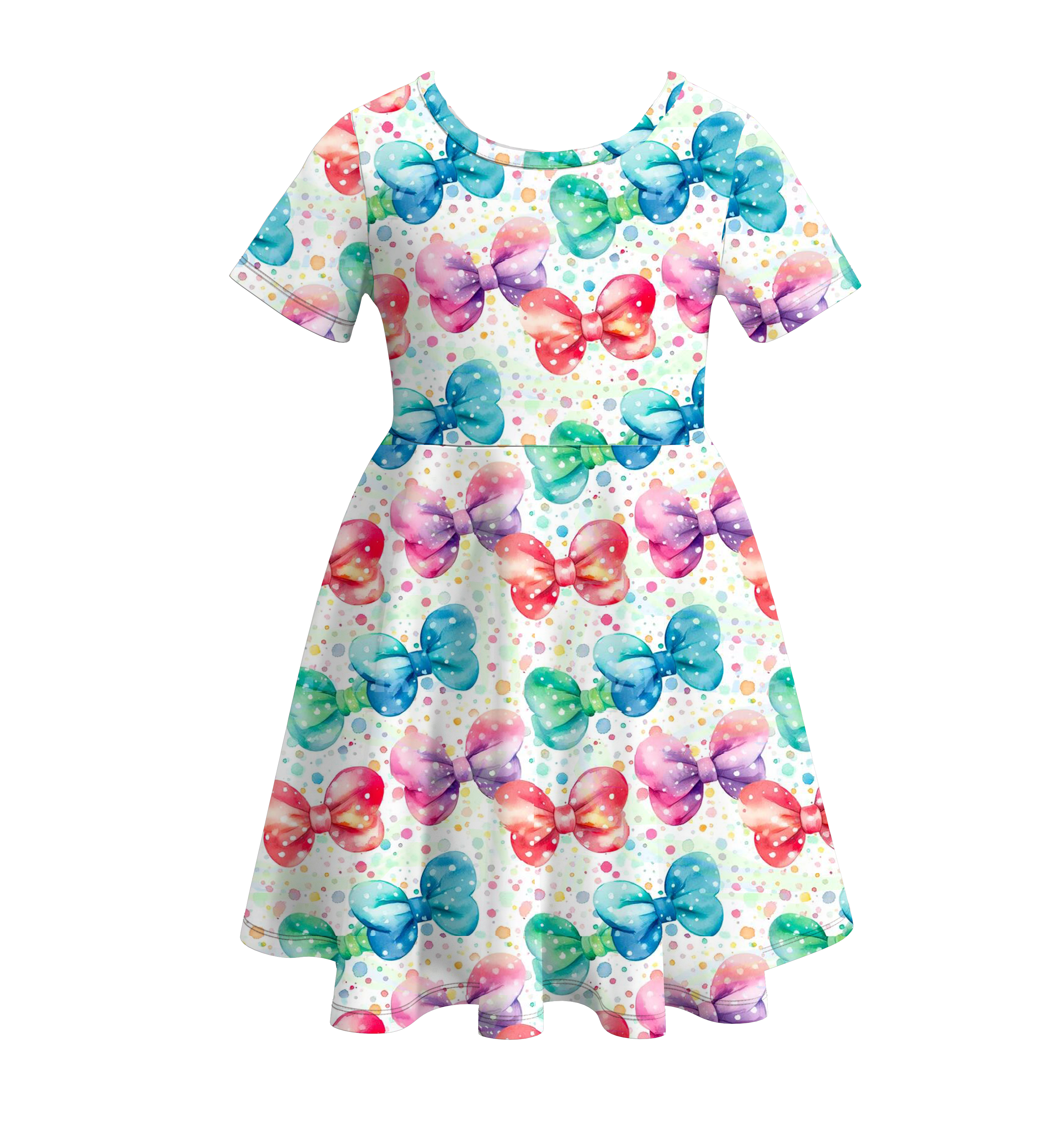 （Pre Order）Girls Summer Cute Cartoon Print Twirl Dress