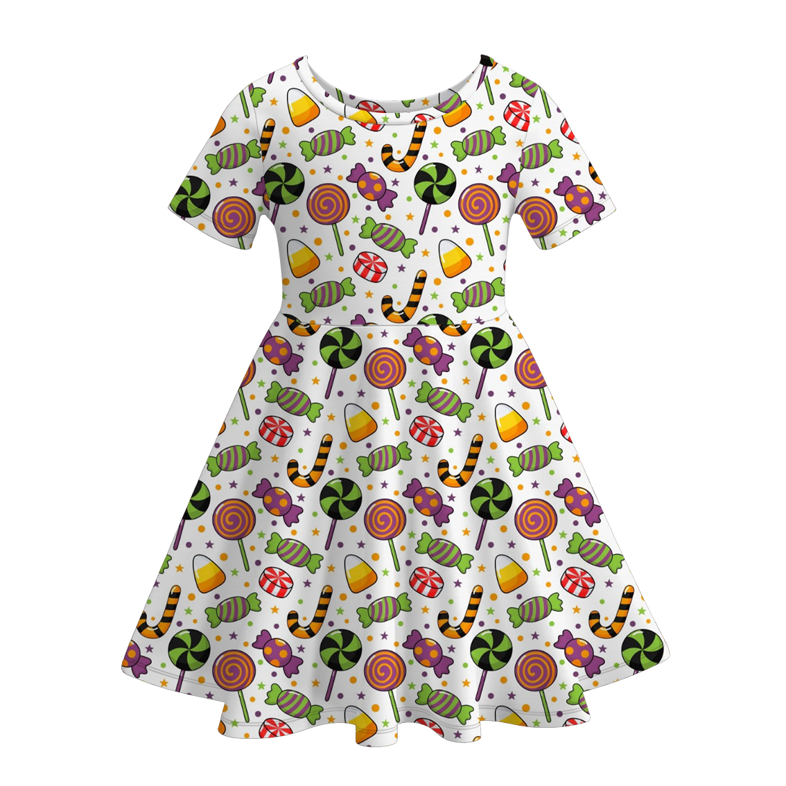 （Pre Order）Girls Halloween Print Dress