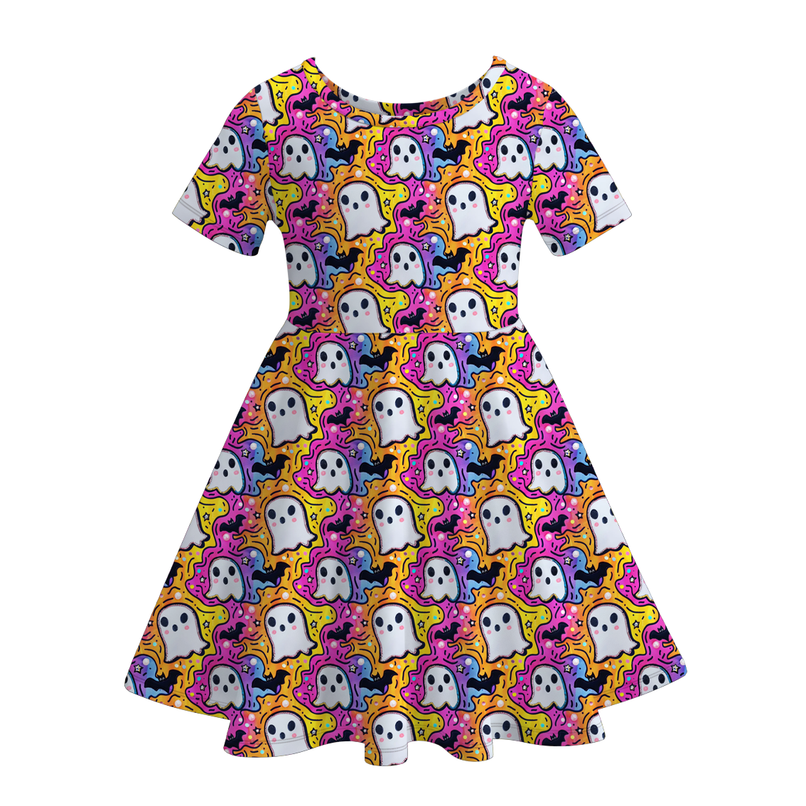 （Pre Order）Girls Halloween Print Dress