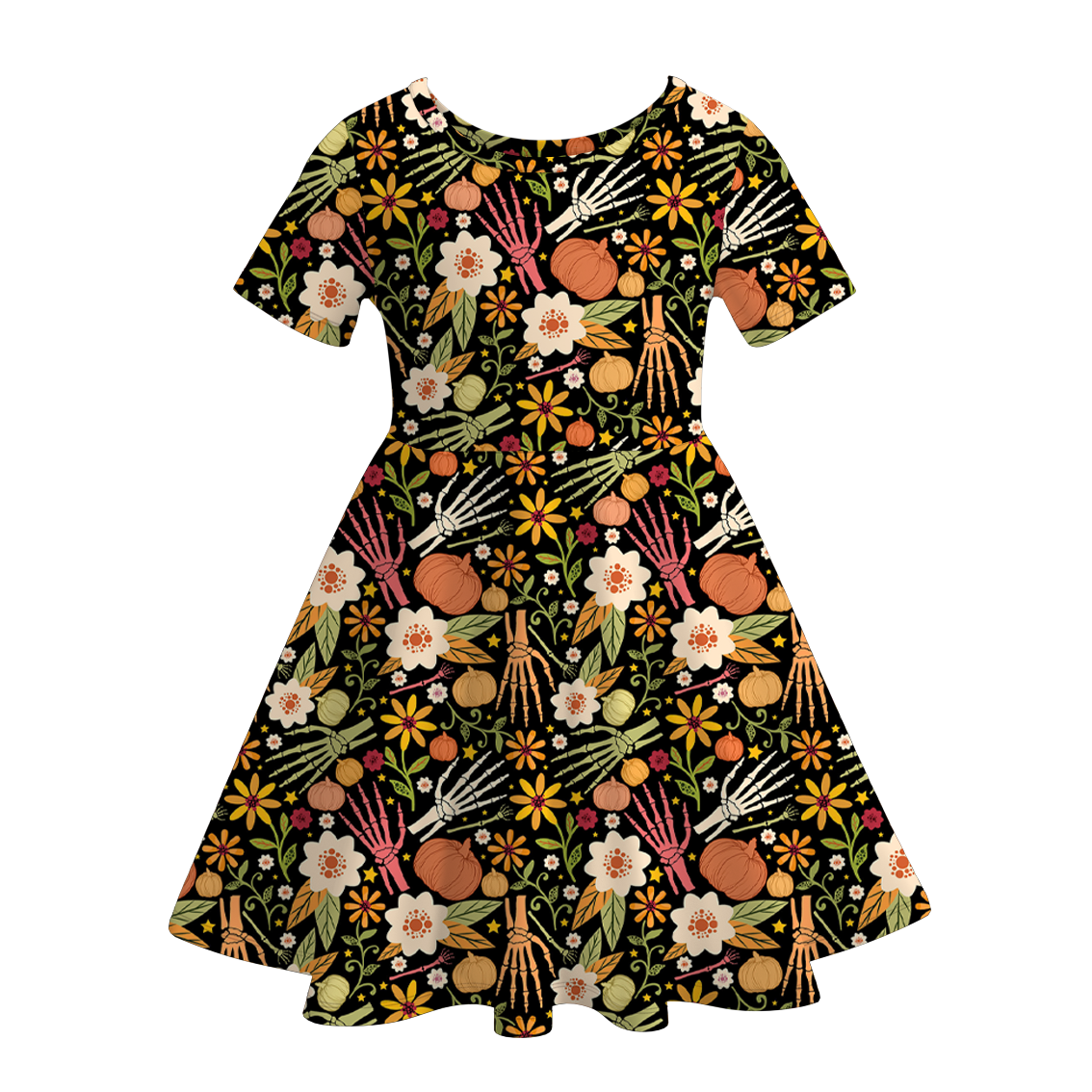 （Pre Order）Girls Halloween Print Dress