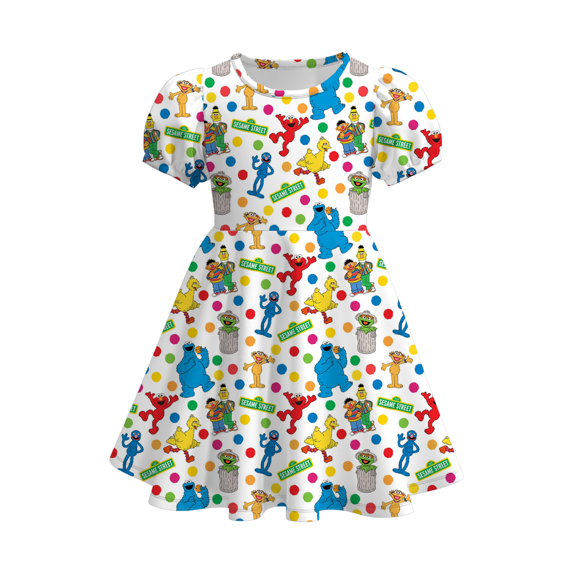 （Pre Order）Girls Cute Cartoon Print Dress