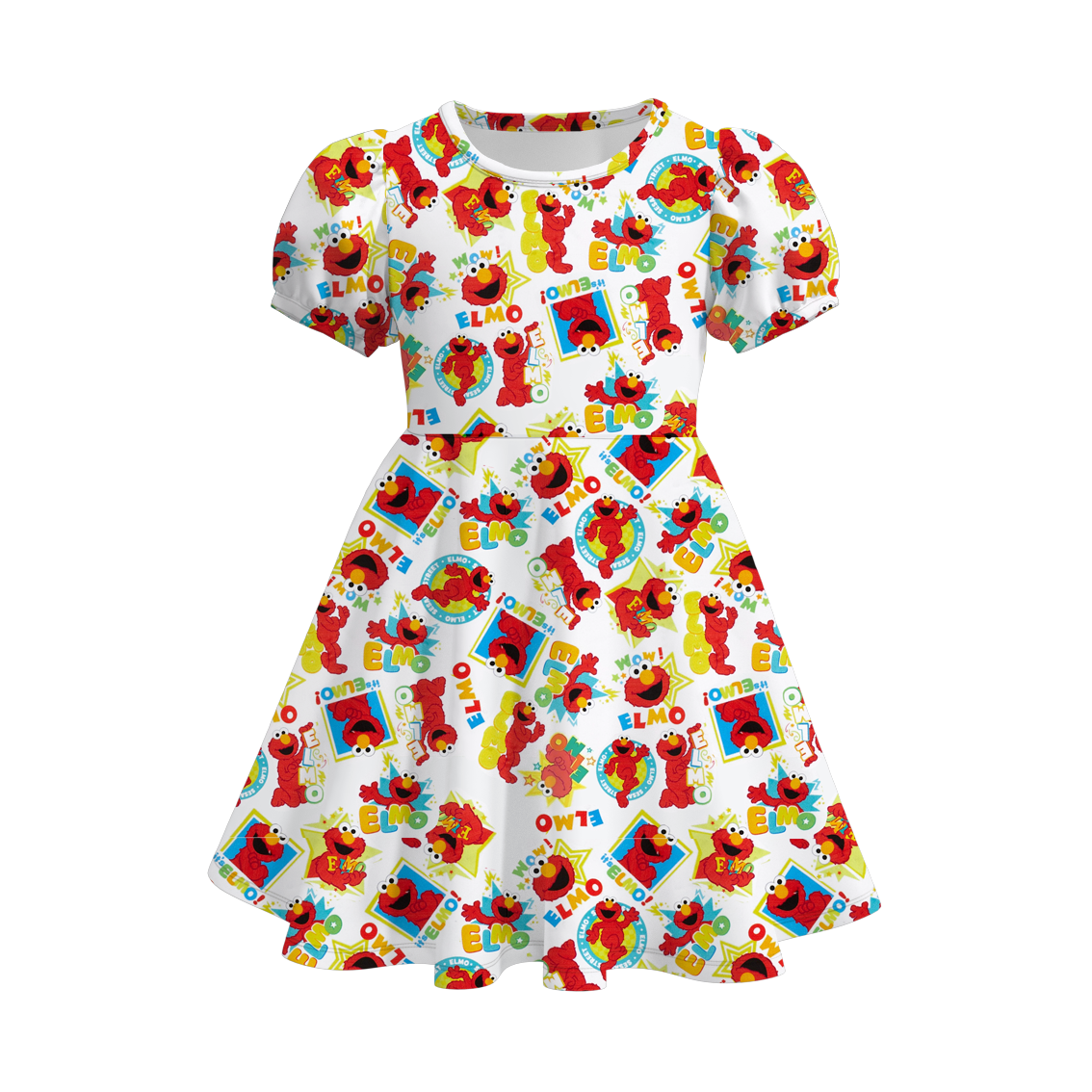 （Pre Order）Girls Cute Cartoon Print Dress