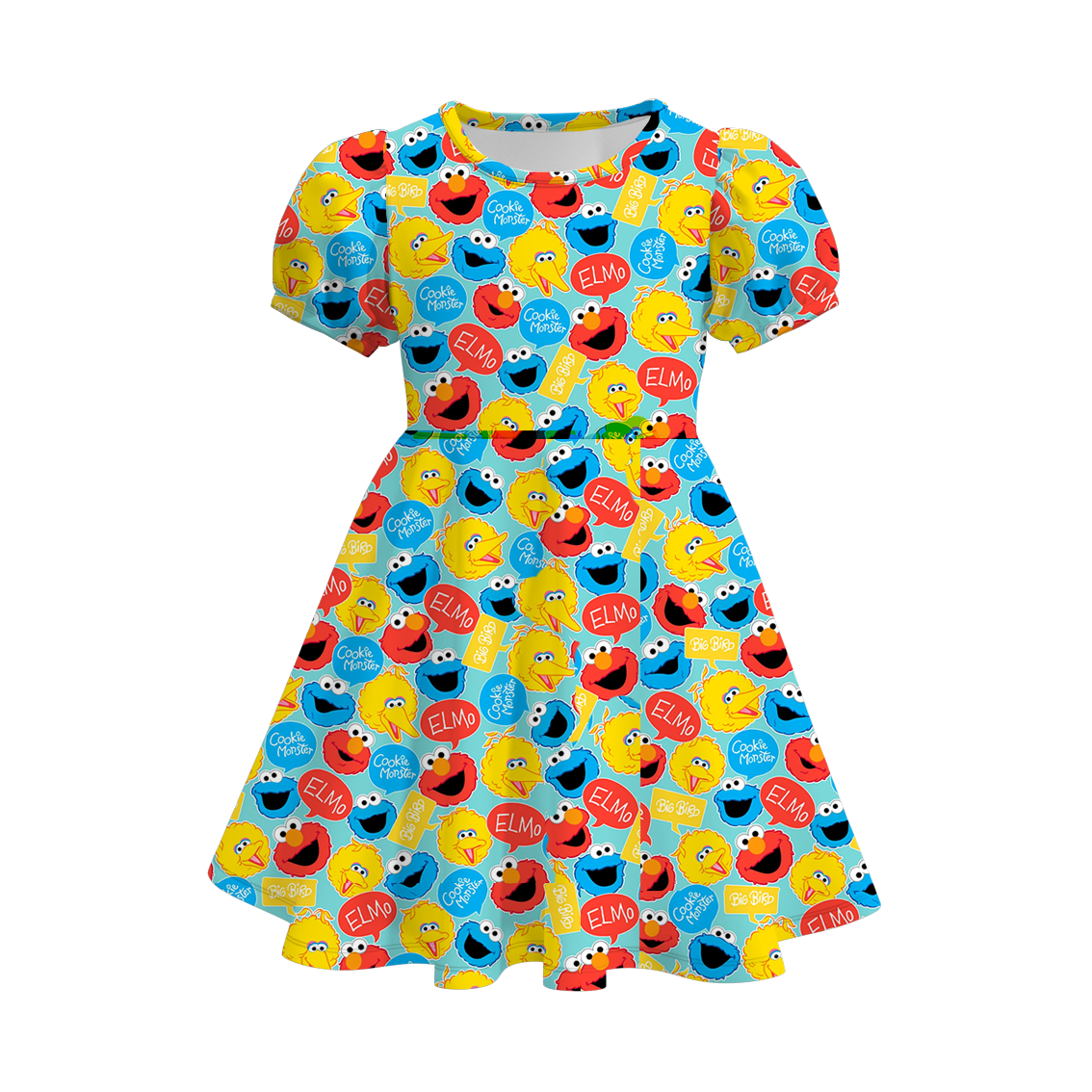 （Pre Order）Girls Cute Cartoon Print Dress