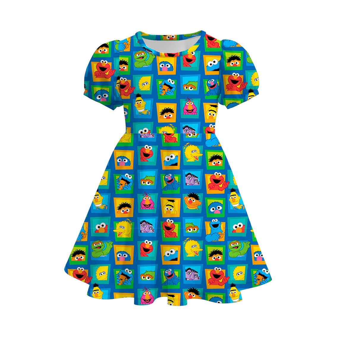 （Pre Order）Girls Cute Cartoon Print Dress