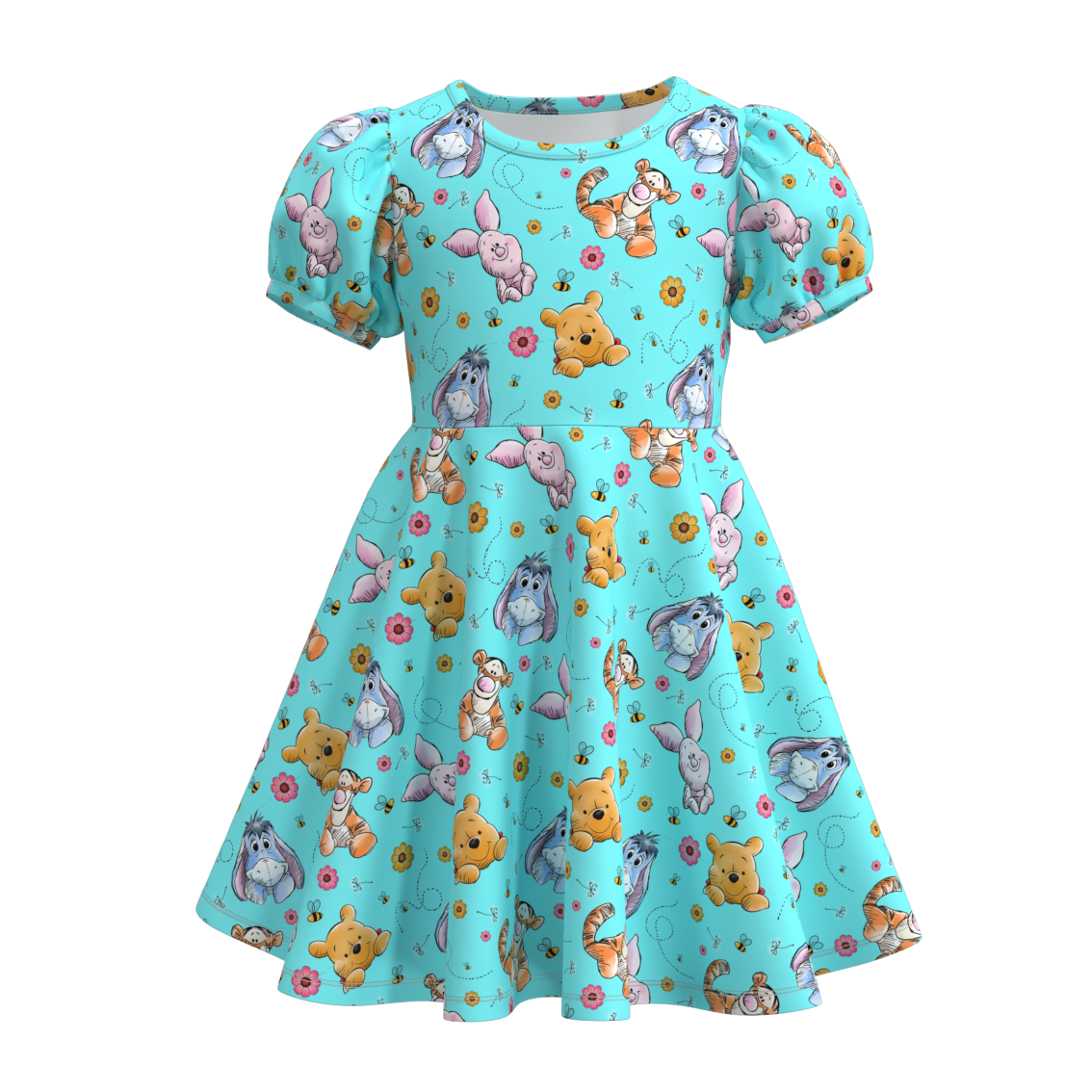 （Pre Orders）Girls Cartoon Print Dress