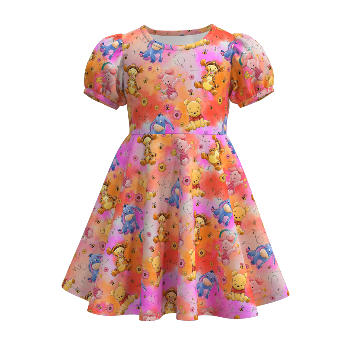 （Pre Orders）Girls Cartoon Print Dress