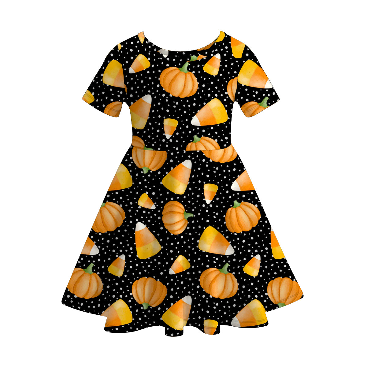 （Pre Order）Girls Halloween Print Dress