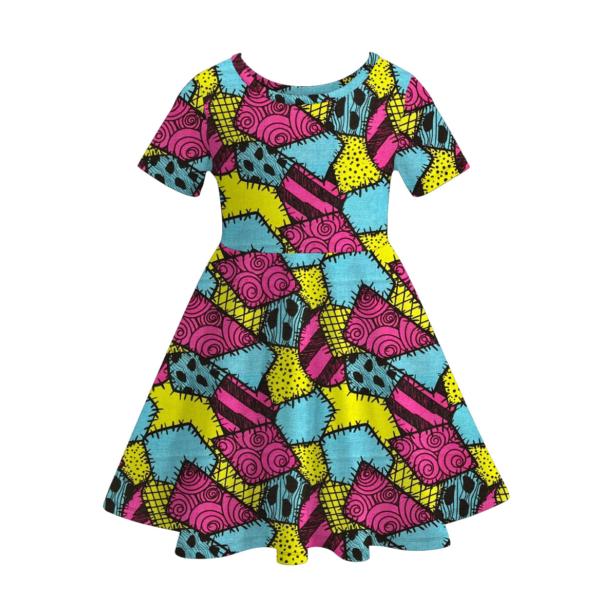 （Pre Order）Girls Halloween Print Dress