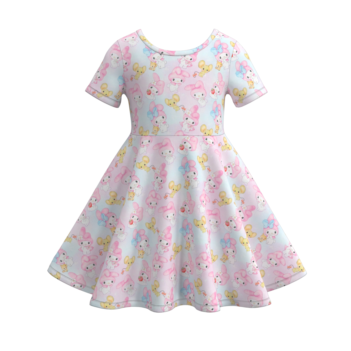 （Pre Order）Girls Cartoon Print Dress