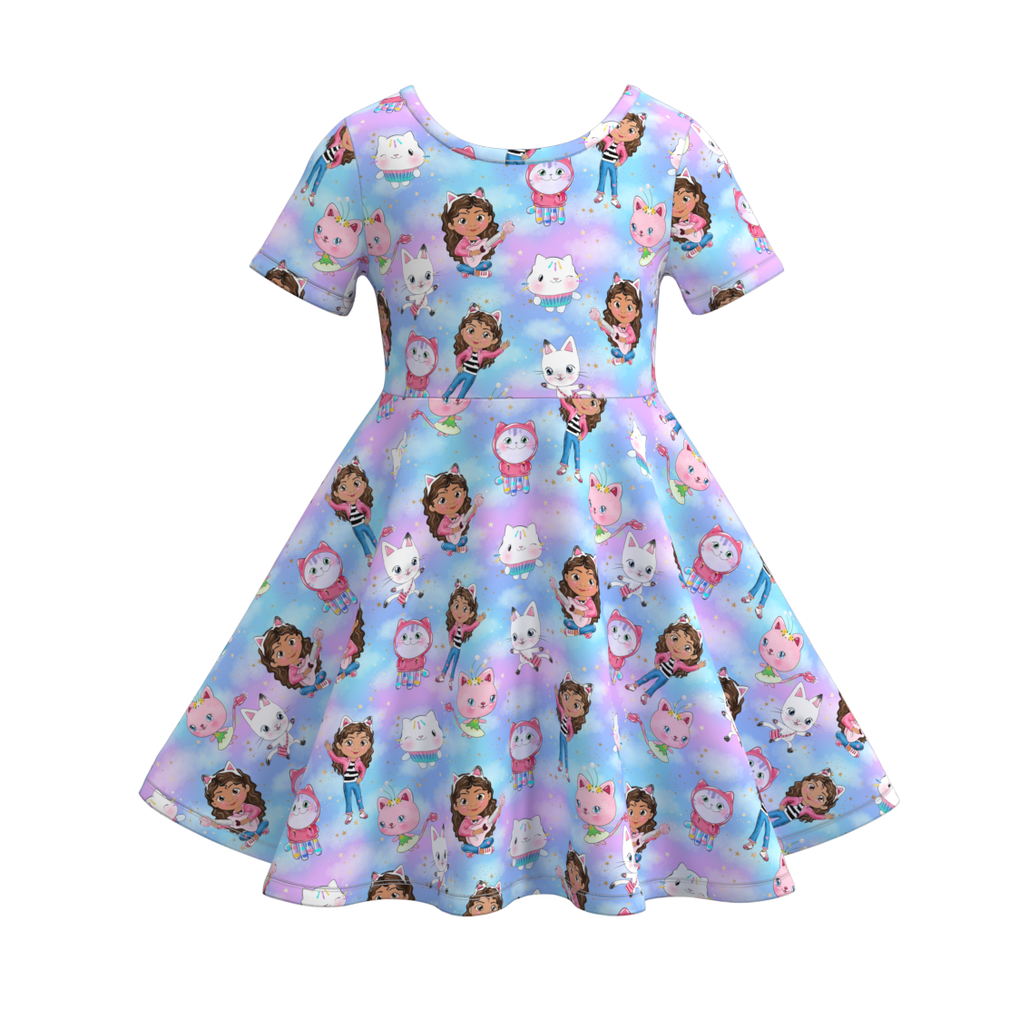 （Pre Order）Girls Cartoon Print Dress