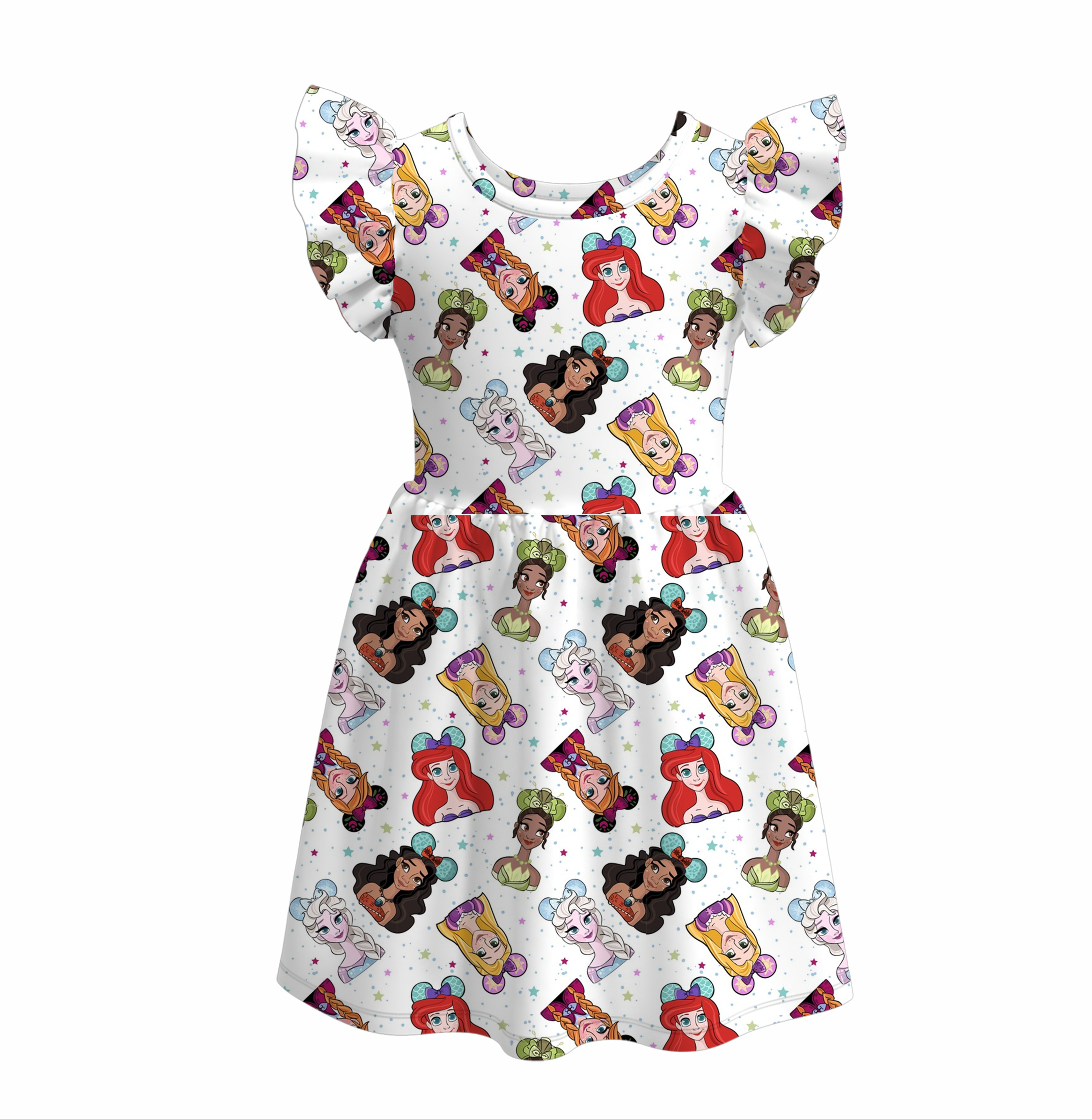 （Pre Order）Girls Halloween Cartoon Print Dress