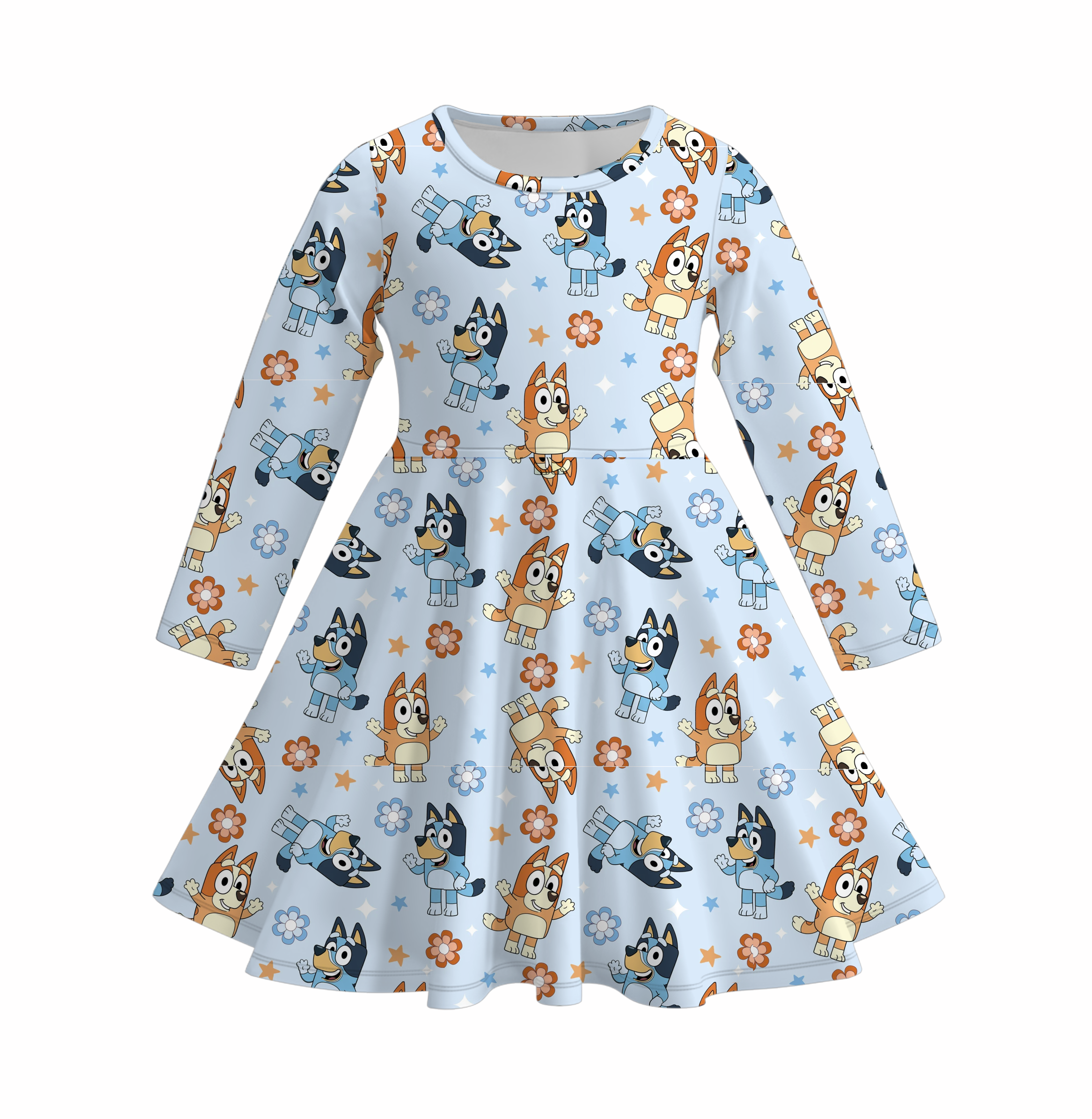 （Pre Order）Girls Cute Cartoon Print Dress