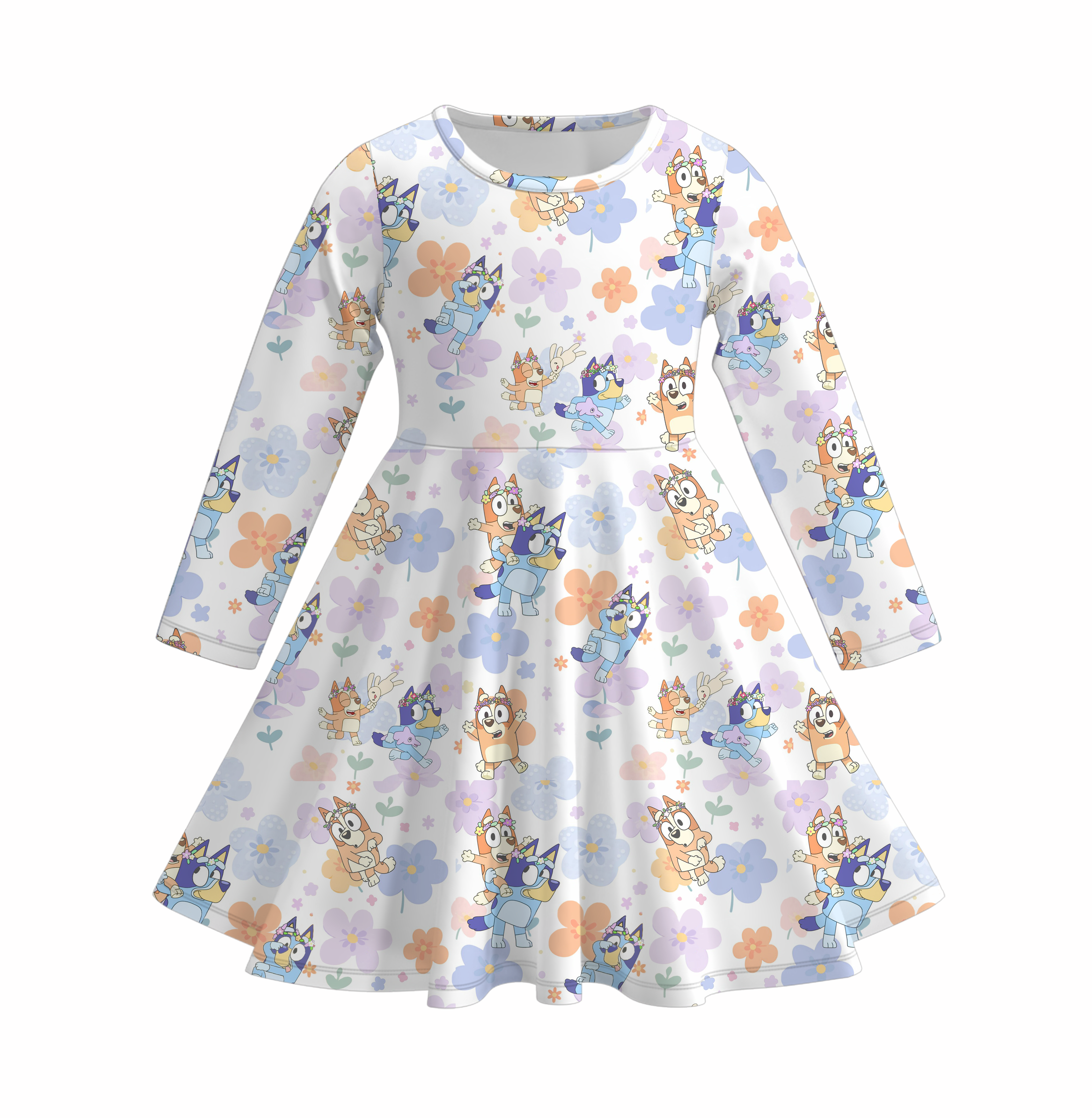 （Pre Order）Girls Cute Cartoon Print Dress