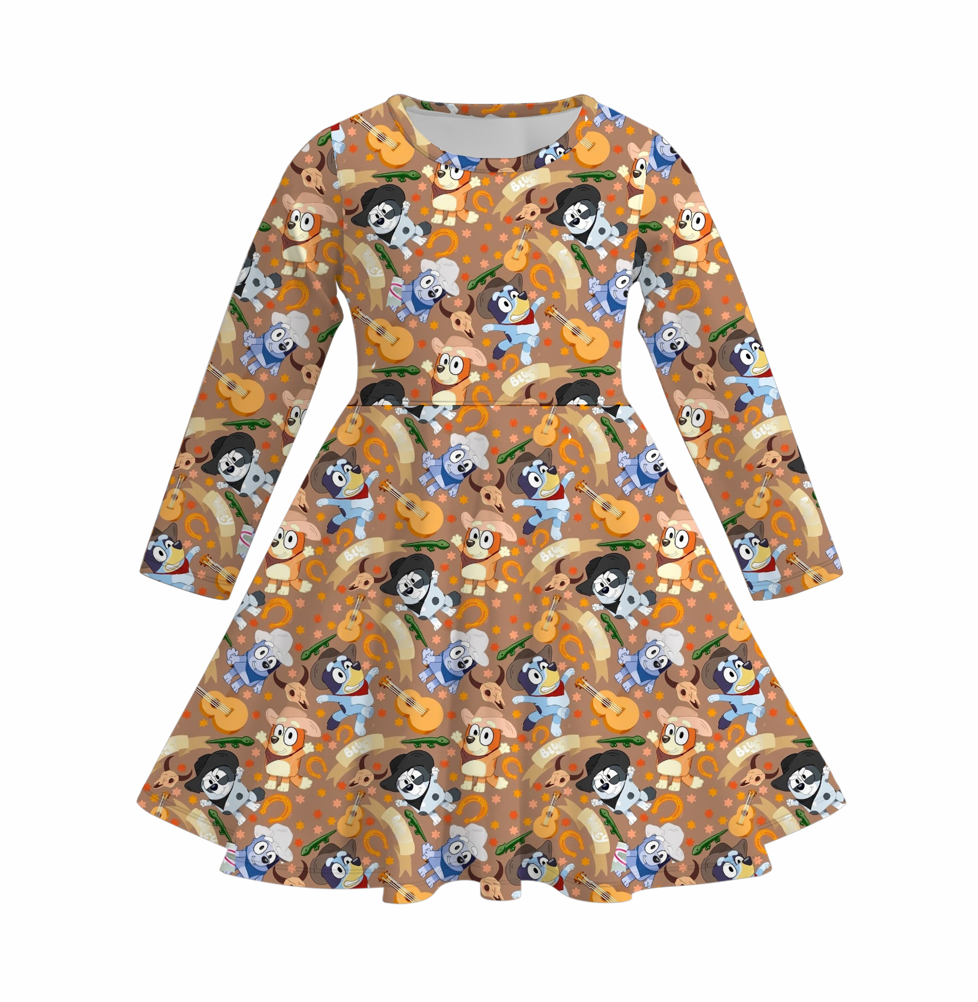 （Pre Order）Girls Cute Cartoon Print Dress