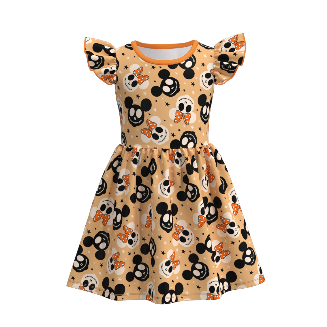 （Pre Order）Girls Halloween Print Dress