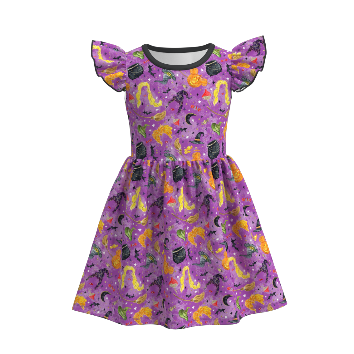 （Pre Order）Girls Halloween Print Dress