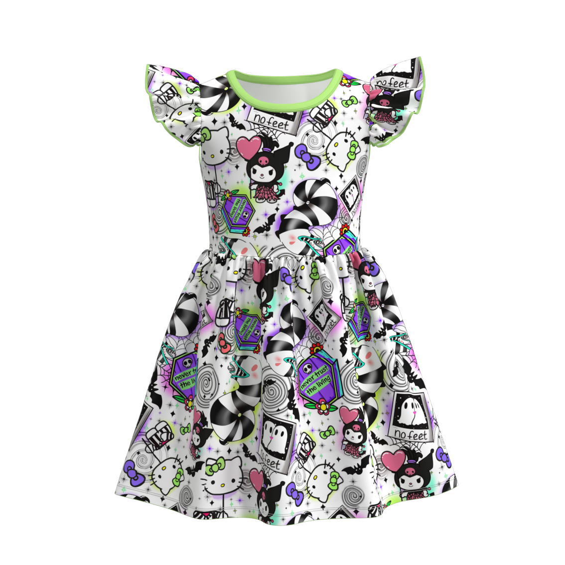 （Pre Order）Girls Halloween Print Dress