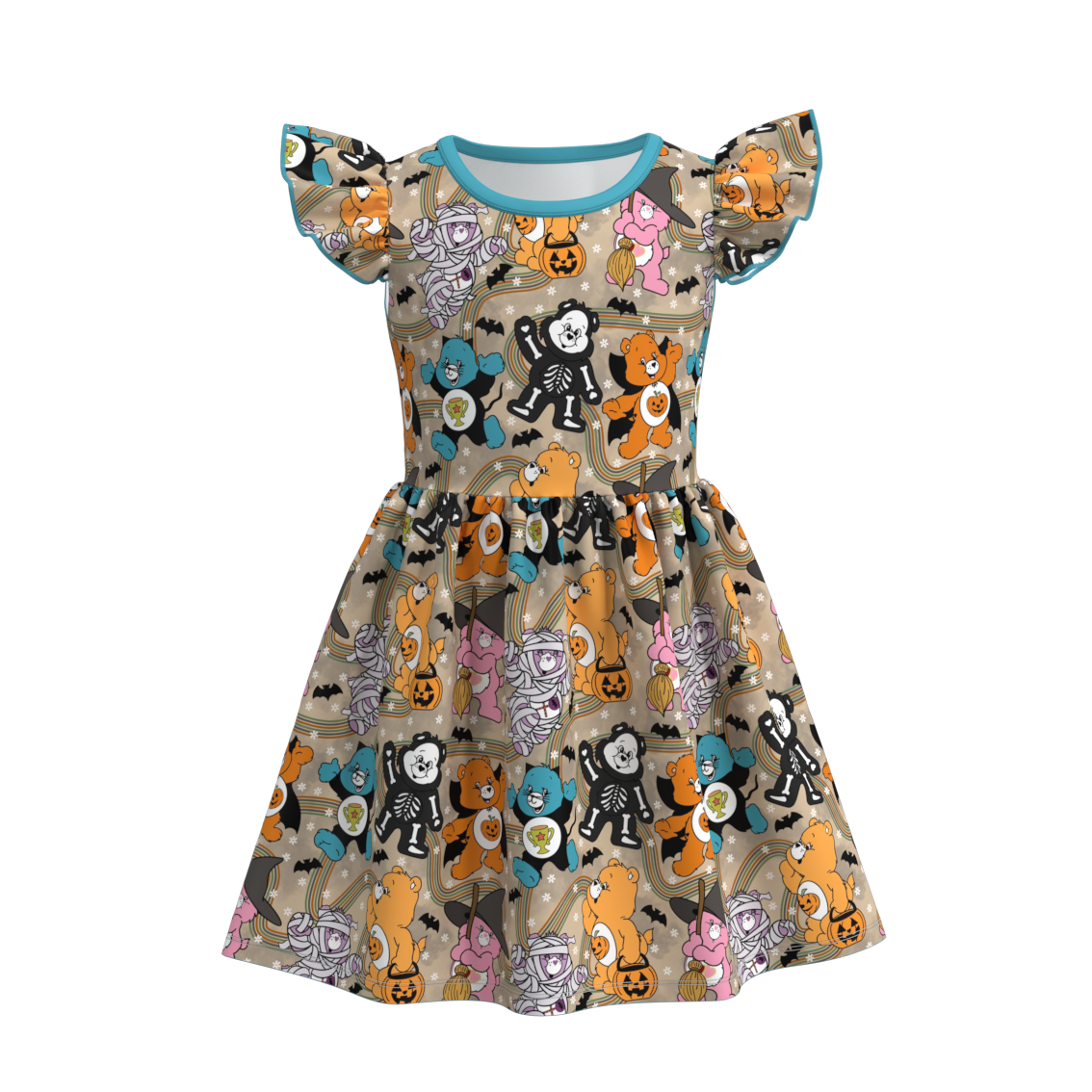 （Pre Order）Girls Halloween Print Dress