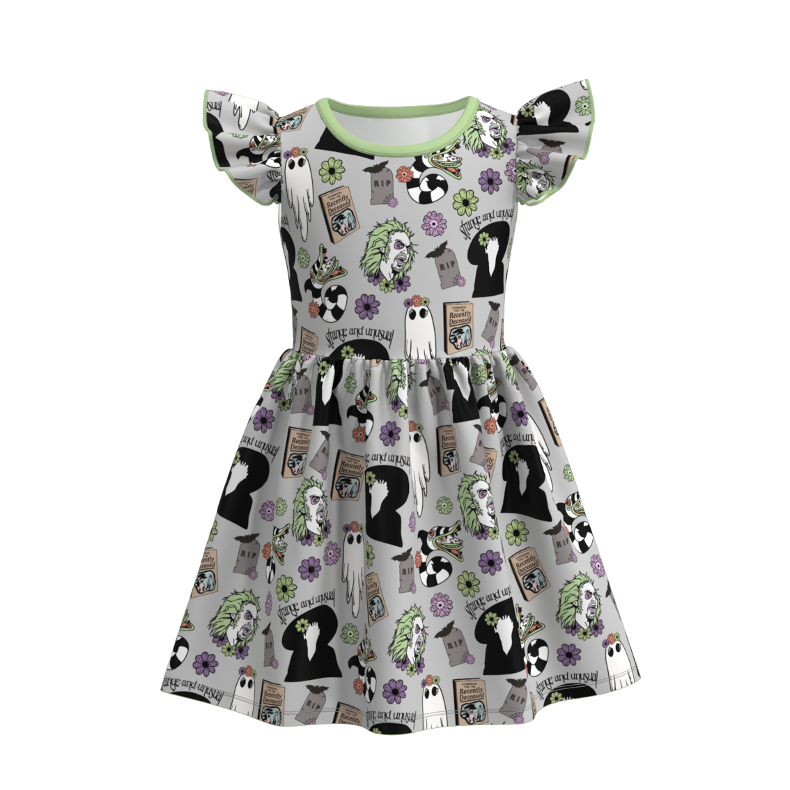 （Pre Order）Girls Halloween Print Dress